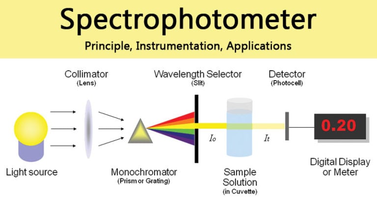 Spectrophotometer Principle Instrumentation Applications