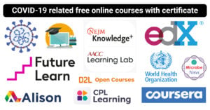 COVID-19 related free online courses with free certificate