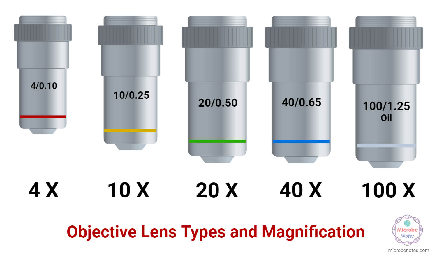 Types of Objective Lenses