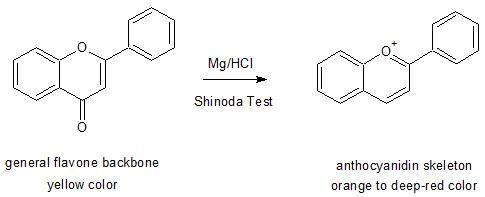 Chemical Reaction of Shinoda's test