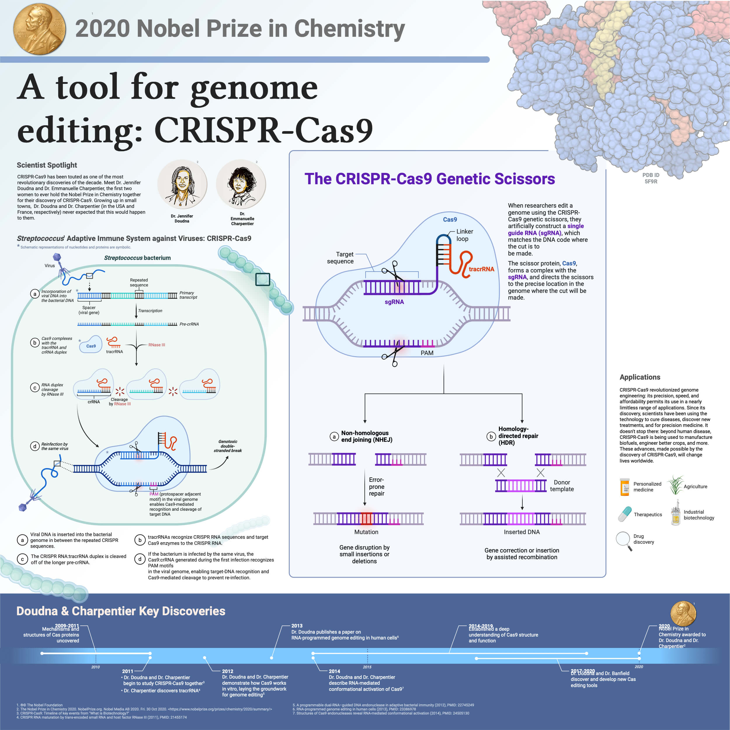 2020 Nobel Prize in Chemistry A Tool for Genome Editing CRISPR Cas9 2020 Nobel Prize in Chemistry- A Tool for Genome Editing (CRISPR-Cas9)