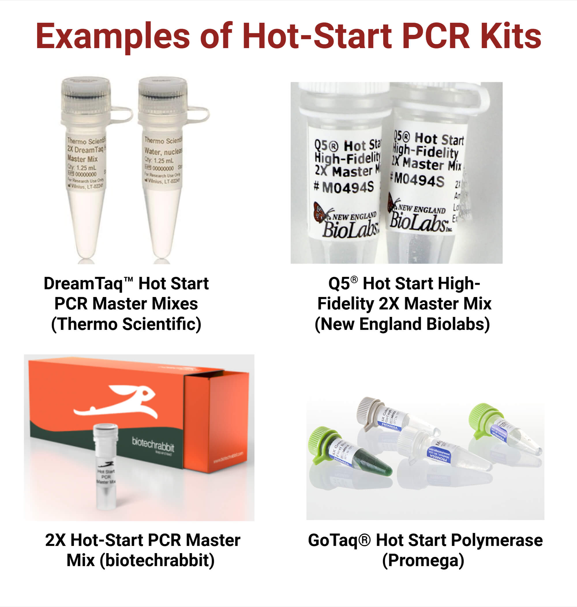 Examples of Hot Start PCR Kits Master Examples of Hot-Start PCR Kits (Master Mix)
